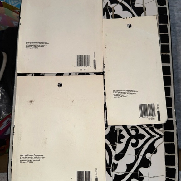 3 Vtg NOS American Tack & Hardware Faux Marble Switch Plate Covers Set of 3 - Picture 5 of 7